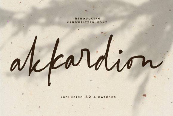 Akkardion: A Modern Handwritten Font for Your Brand