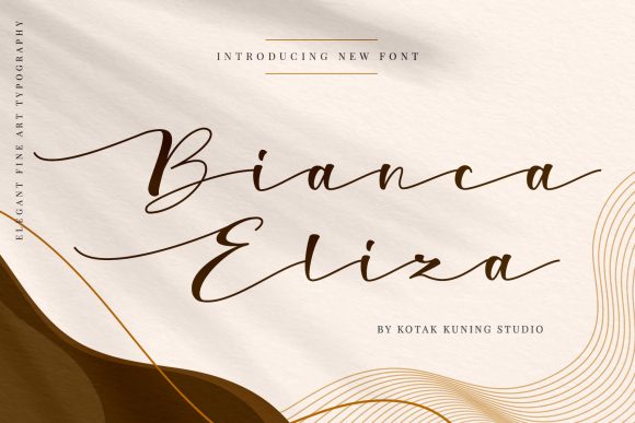 Bianca Eliza Script Font for Branding Projects