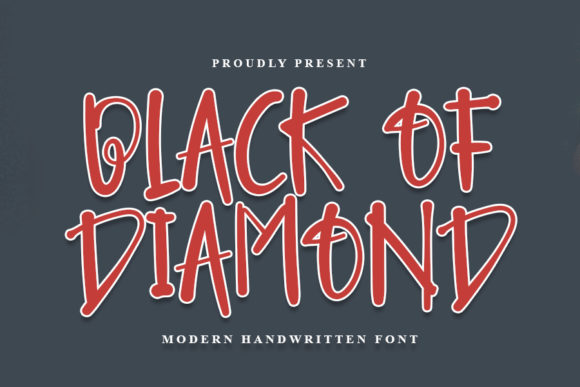 Black of Diamond Font for Web Design