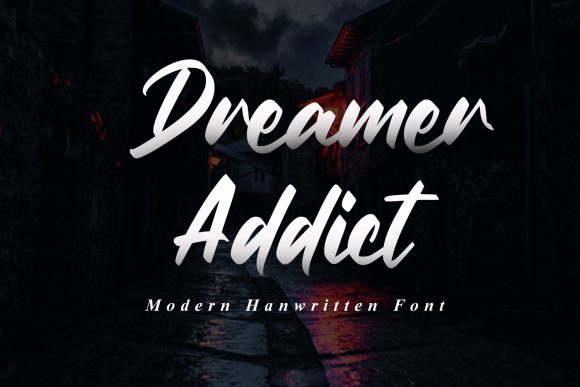 Dreamer Addict: A Modern Script Font for Editorial Design