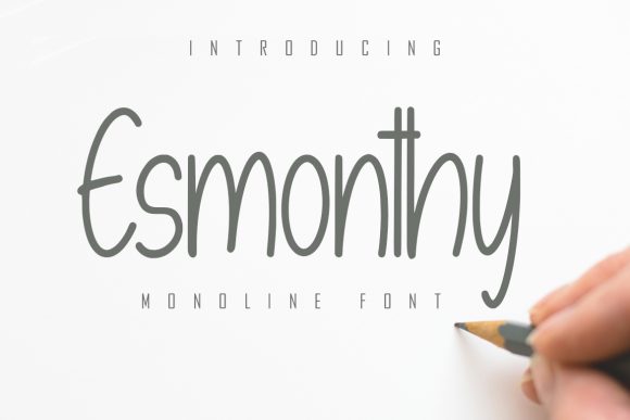 Esmonthy: A Delicate Handwritten Font for Modern Branding