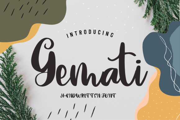 Gemati: A Dreamy Handwritten Font for Branding