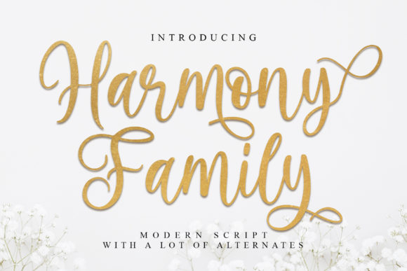 Harmony Family: A Handwritten Font for Editorial Design