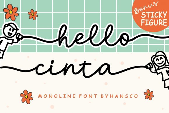 Hello Cinta Script Font for Web Design