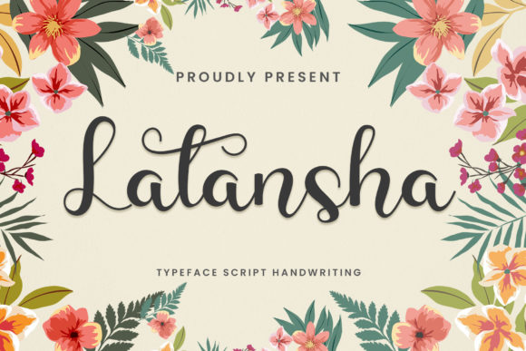 Latansha: A Romantic Script Typeface for Digital Branding