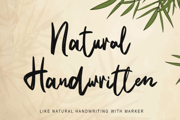 Natural Handwritten Font for Editorial Design