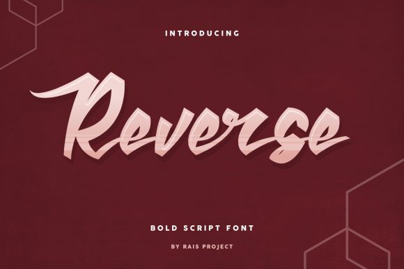 Reverse Font: A Stylish Display Typeface for Web Design