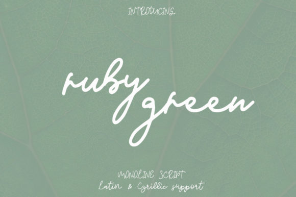 Ruby Green: A Handwritten Font That Elevates Real Small Business Branding