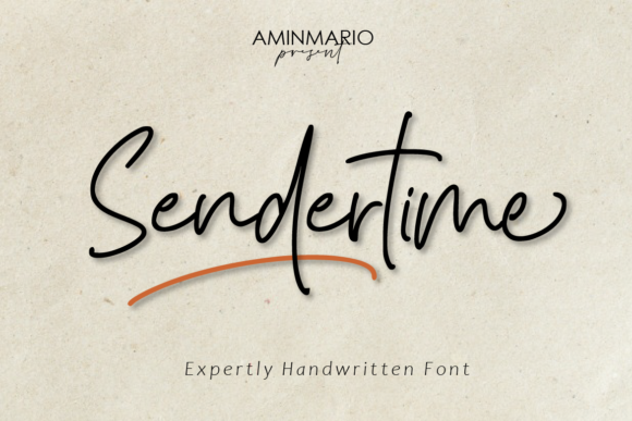 Sendertime Handwritten Font for Crafters & Sellers