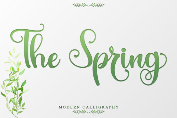 The Spring: A Sweet Script Font for Personalized Branding