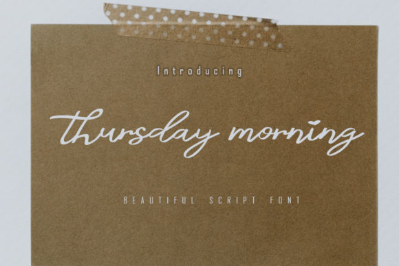Thursday Morning Font for Bold Branding and Visual Impact