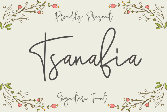 Tsanafia: A Stylish Script Font for Editorial Design