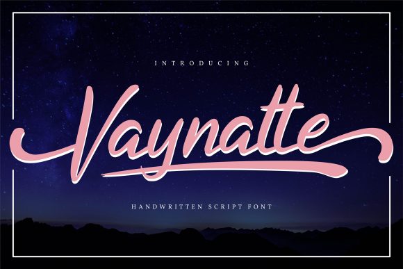 Vaynatte: A Script Font for Modern Branding