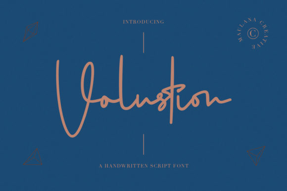 Volustion: A Clean Script Font That Makes Your Campaign Stand Out